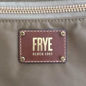 Frye Nylon Crossbody bag with leather trim detail